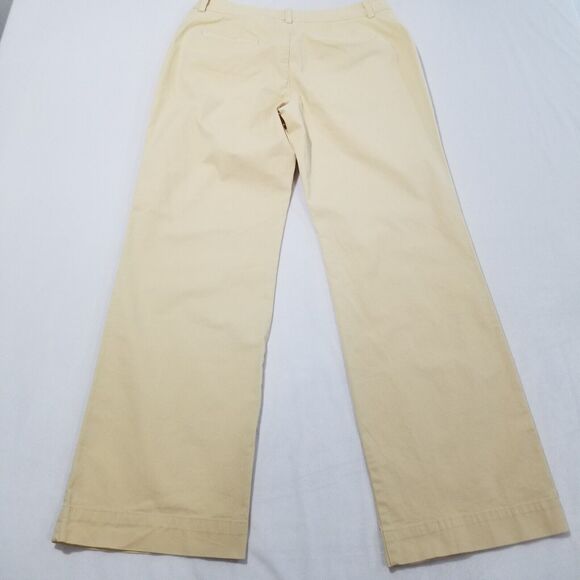 Eddie Bauer Pants Womens 12 Mercer Fit Khaki Wide Leg - Picture 2 of 12
